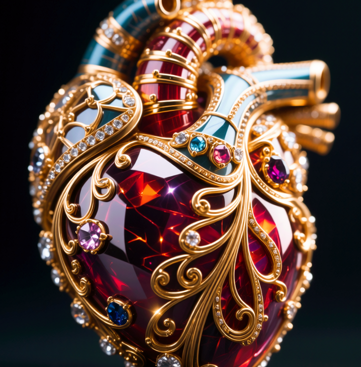 Heart in the Faberge style, Сердце в стиле Фаберже
