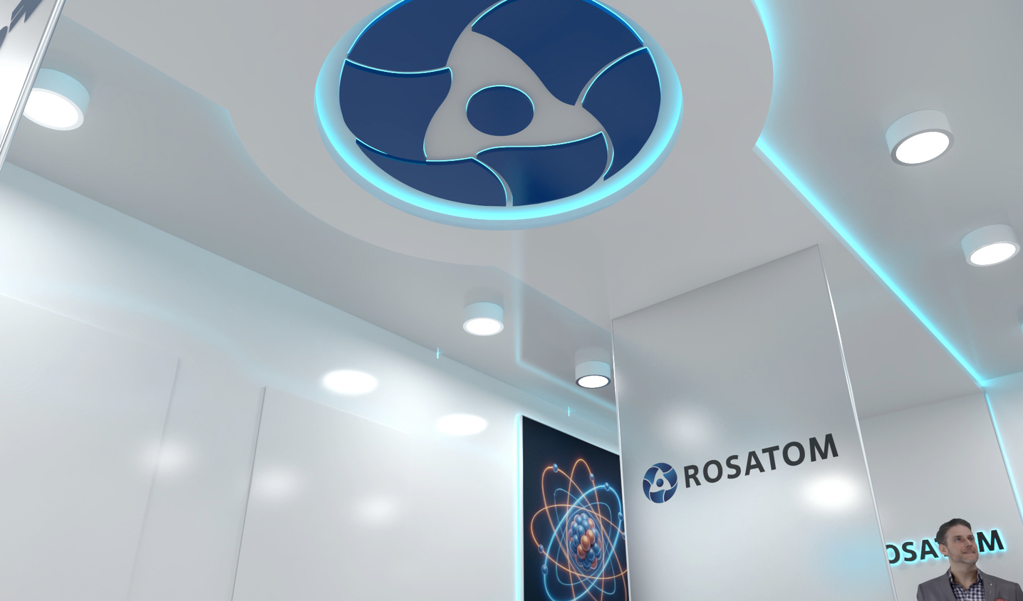 Exhibition stand design Rosatom, Дизайн выставочного стенда Росатом, oxsiondesign