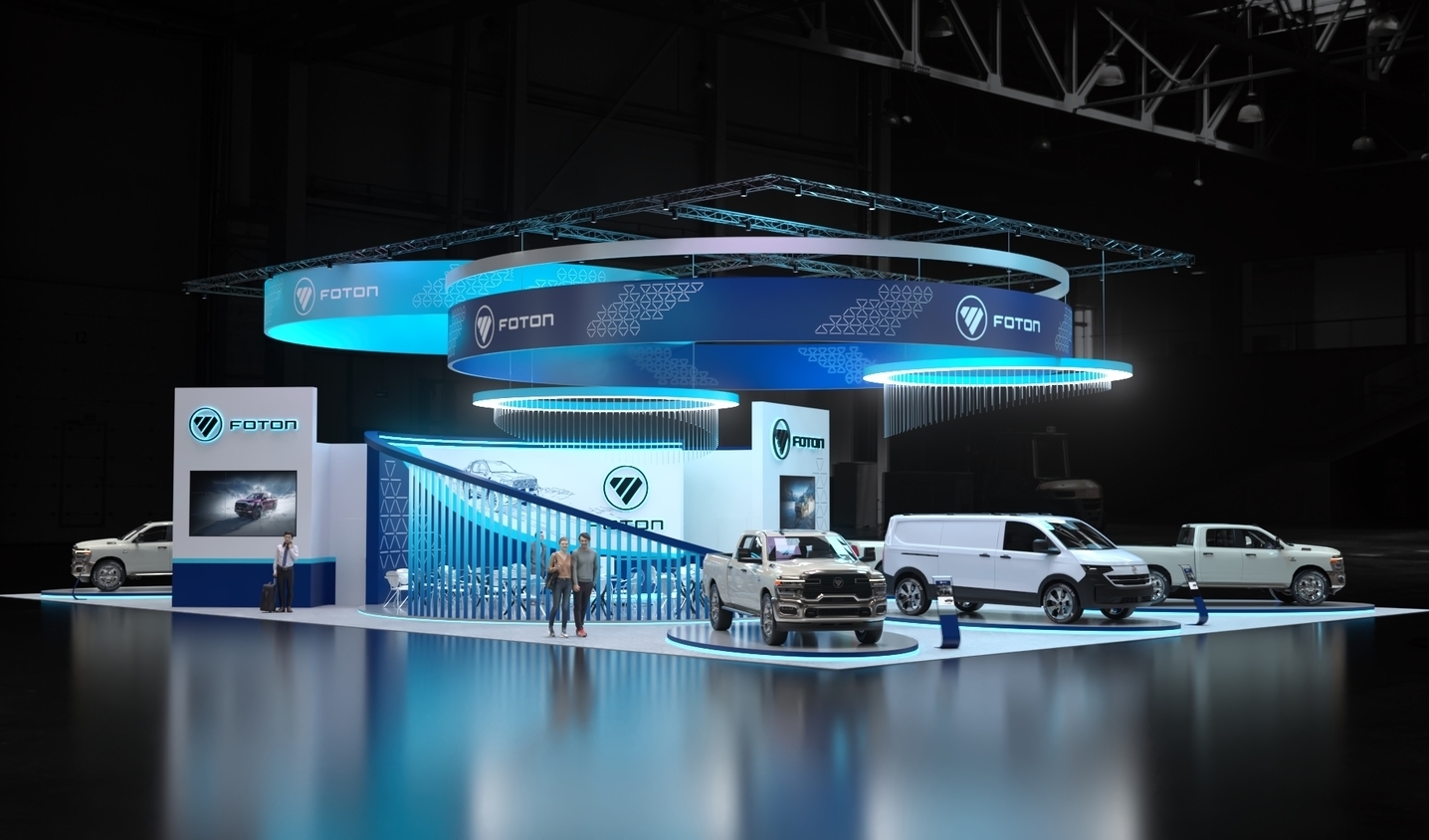 Exhibition stand design FOTON (MB RUS), Дизайн выставочного стенда FOTON (МБ РУС), oxsiondesign
