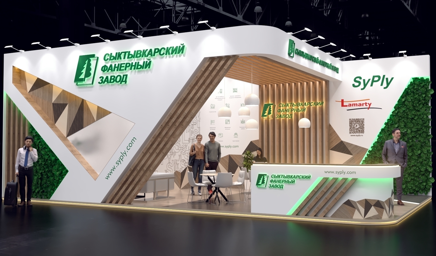 Exhibition stand design Syktyvkar Plywood Factory, Дизайн выставочного стенда Сыктывкарский Фанерный Завод, oxsiondesign