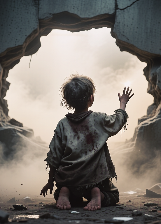 Little beggar boy, Маленький нищий мальчик, oxsiondesign