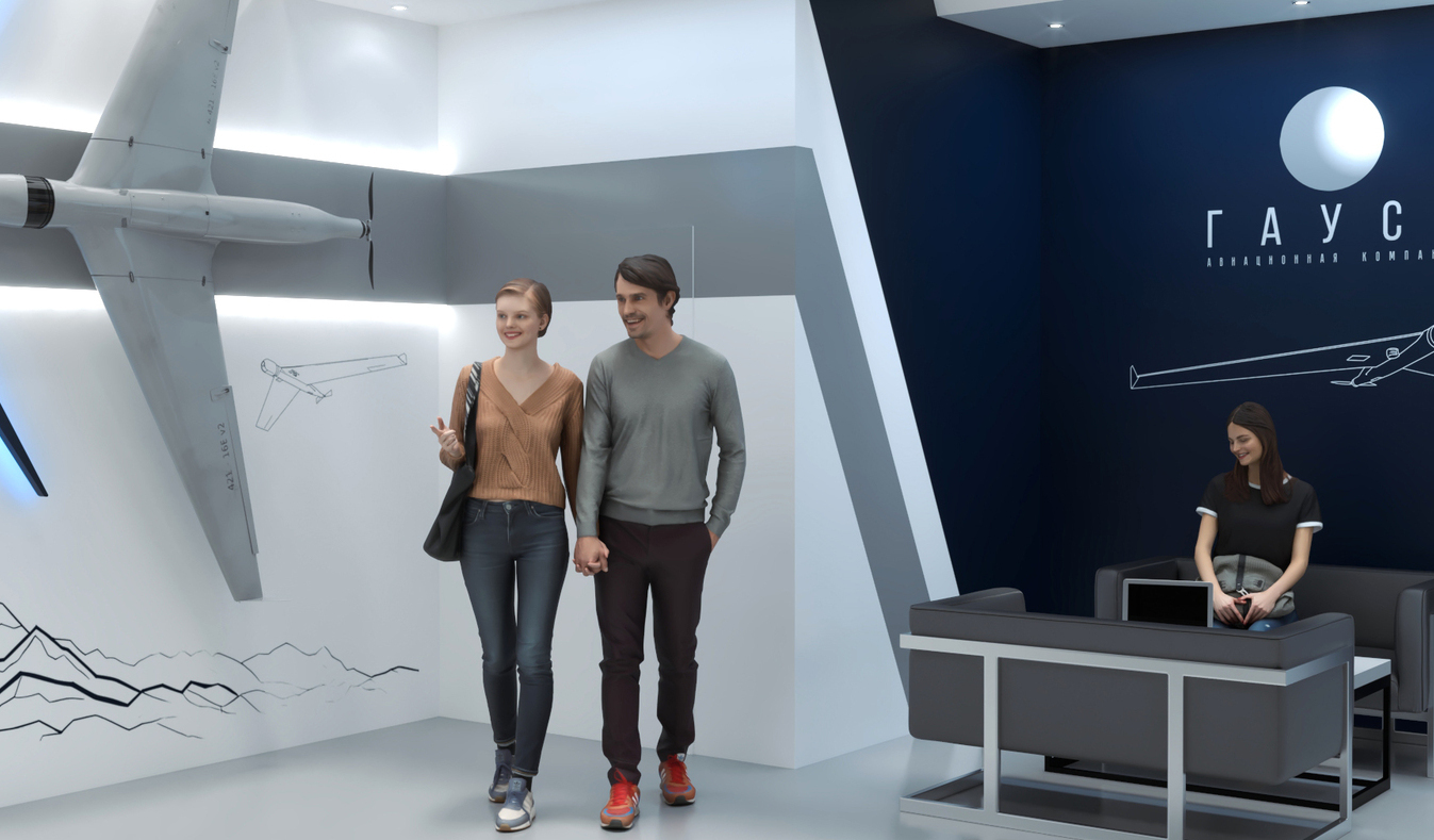 Exhibition stand design Gauss, Дизайн выставочного стенда Гаусс