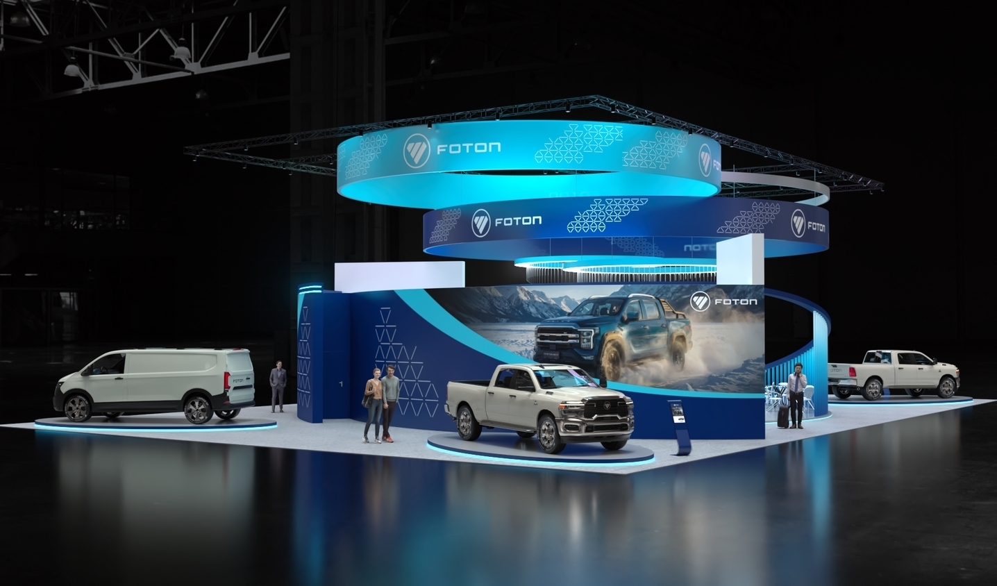 Exhibition stand design FOTON (MB RUS), Дизайн выставочного стенда FOTON (МБ РУС), oxsiondesign