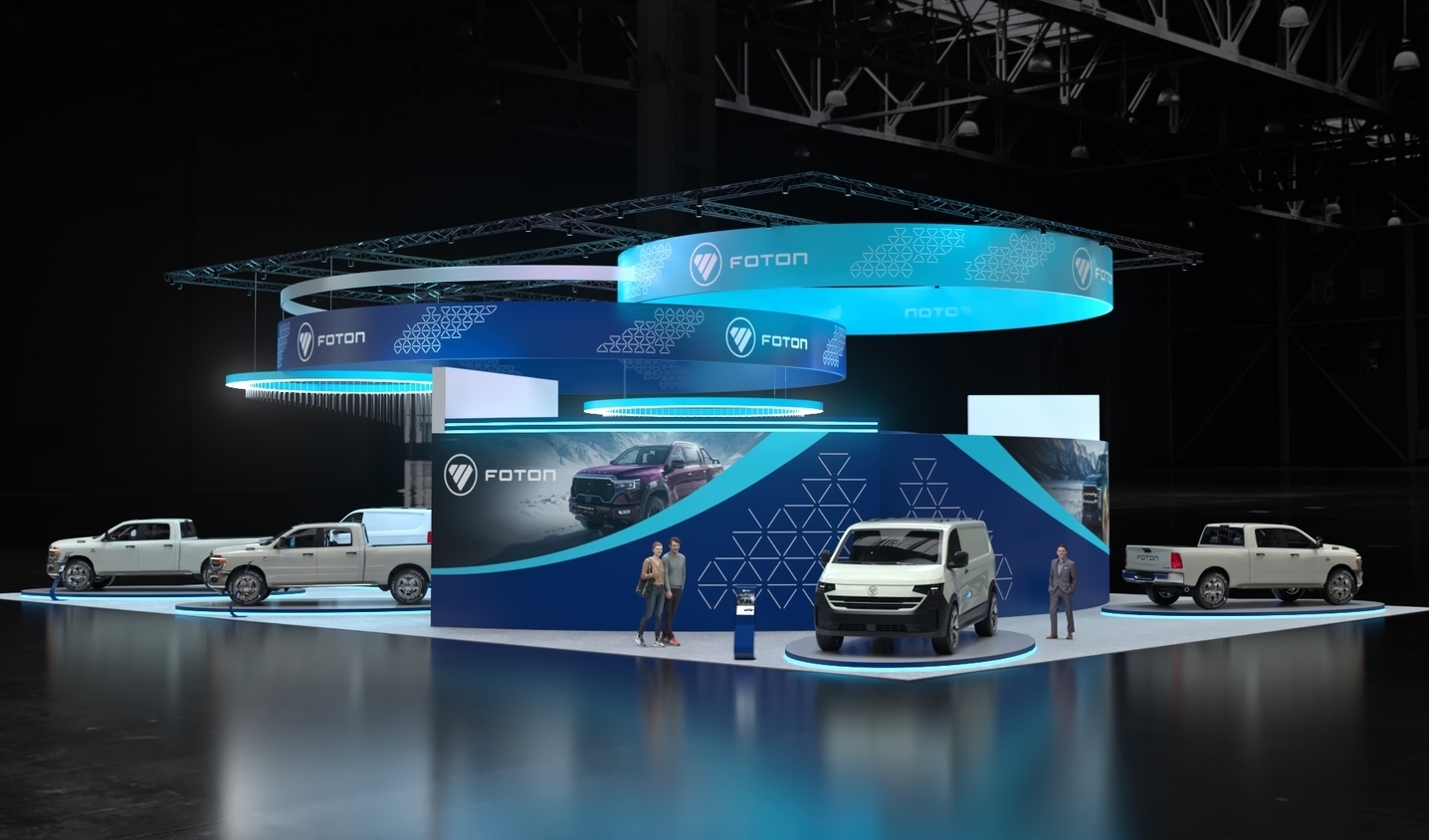 Exhibition stand design FOTON (MB RUS), Дизайн выставочного стенда FOTON (МБ РУС), oxsiondesign