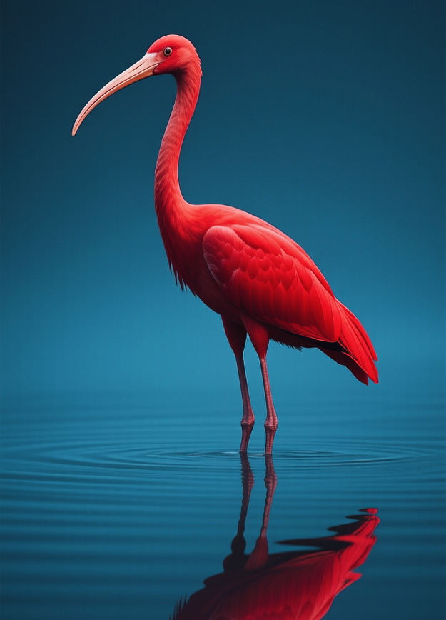 Red Heron, Красная цапля, oxsiondesign