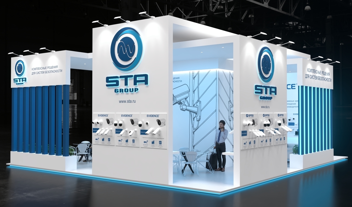 Exhibition stand design STA GROUP, Дизайн выставочного стенда СТА Групп, oxsiondesign
