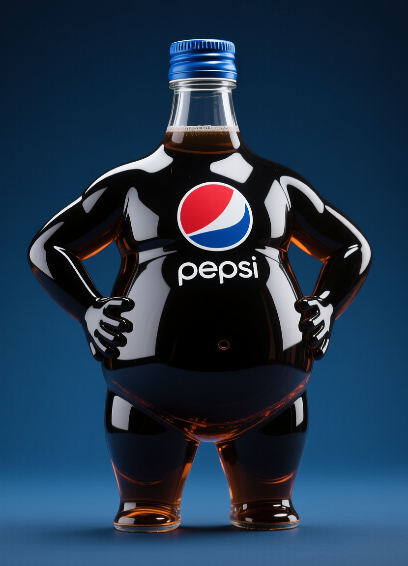 Thick Pepsi bottle, Толстая бутылка Пепси, oxsiondesign