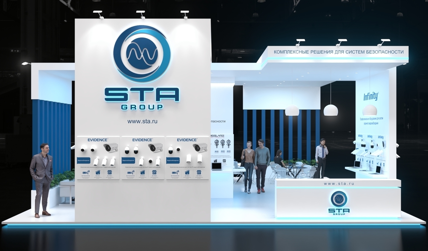 Exhibition stand design STA GROUP, Дизайн выставочного стенда СТА Групп, oxsiondesign