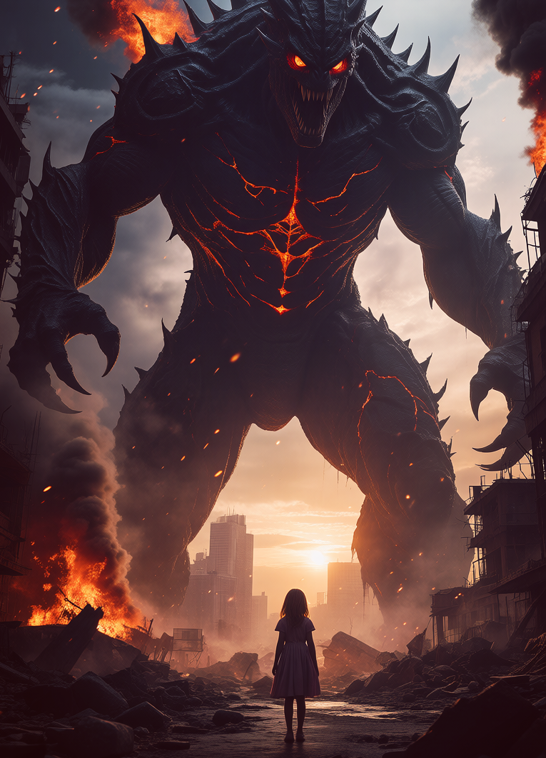 Little Girl and Monster, Маленькая девочка и монстр