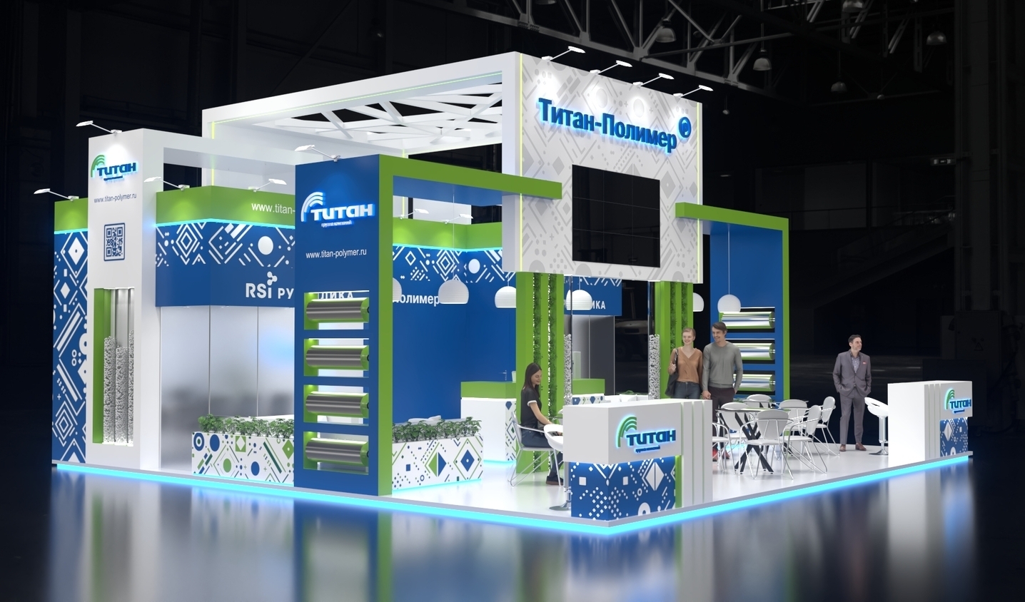 Exhibition stand design Titan, Дизайн выставочного стенда Титан, oxsiondesign