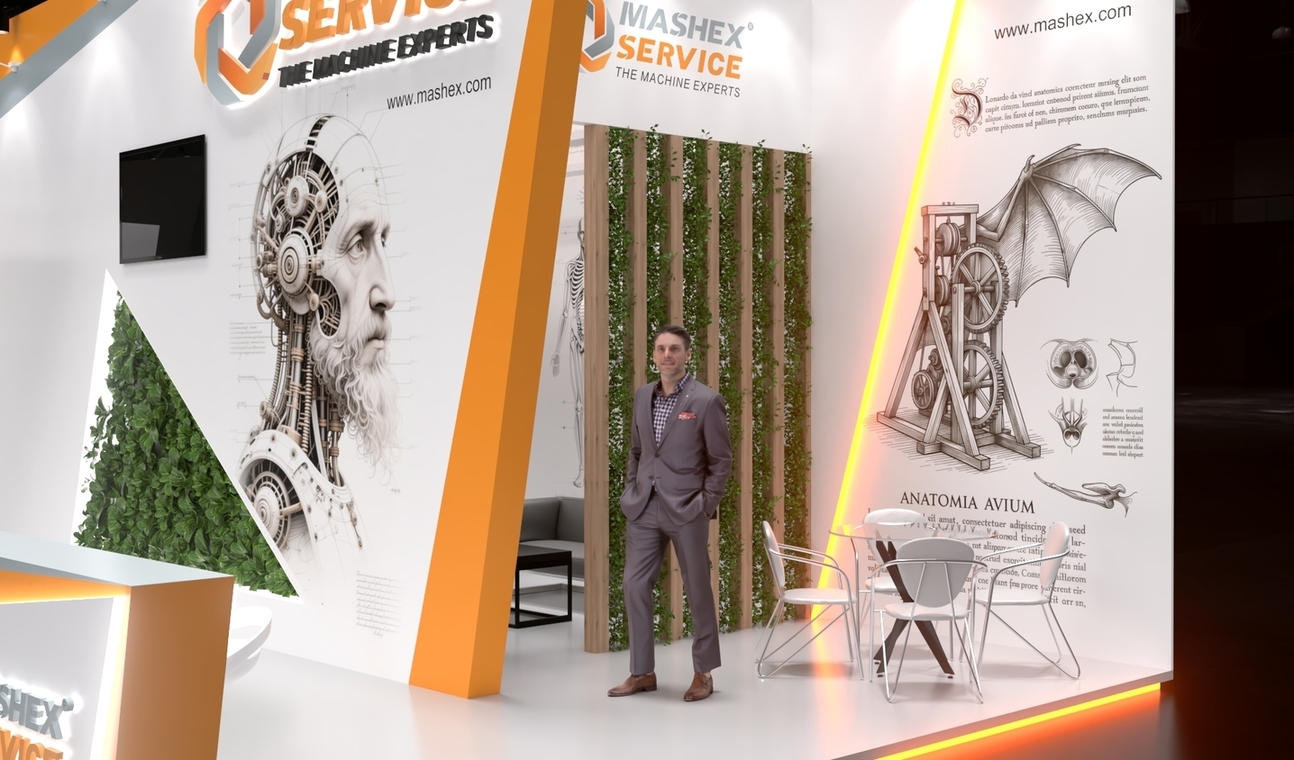 Exhibition stand design Mashex, Дизайн выставочного стенда Mashex, oxsiondesign