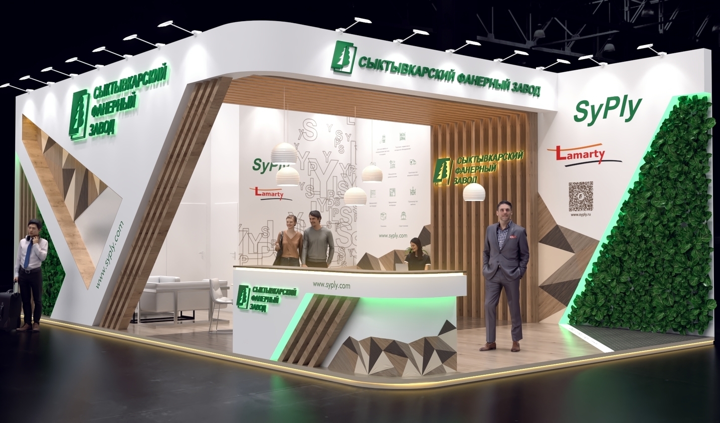 Exhibition stand design Syktyvkar Plywood Factory, Дизайн выставочного стенда Сыктывкарский Фанерный Завод, oxsiondesign