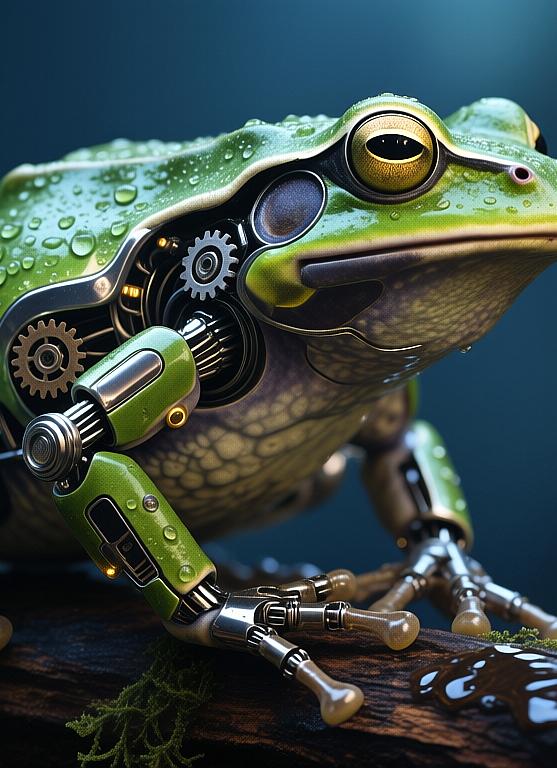 Robot frog, Робот лягушка, oxsiondesign