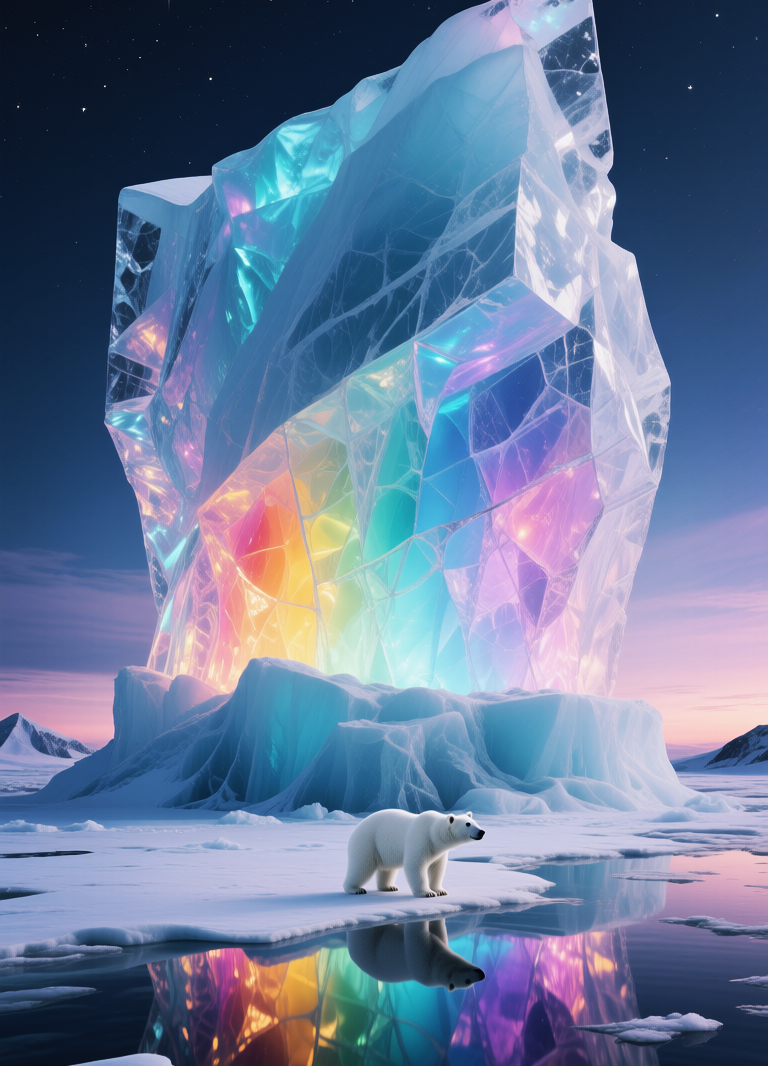 Rainbow Iceberg, Радужный айсберг, oxsiondesign