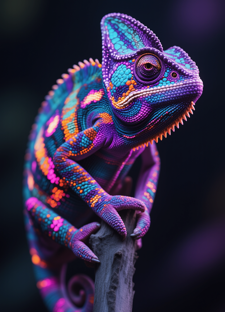 Bioluminescent Chameleon, Биолюминесцентный хамелеон, oxsiondesign