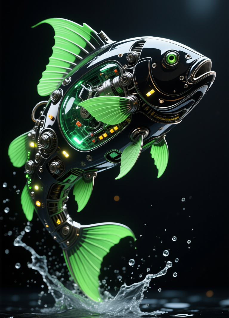 Cybernetic Fish, Кибернетическая рыба, oxsiondesign