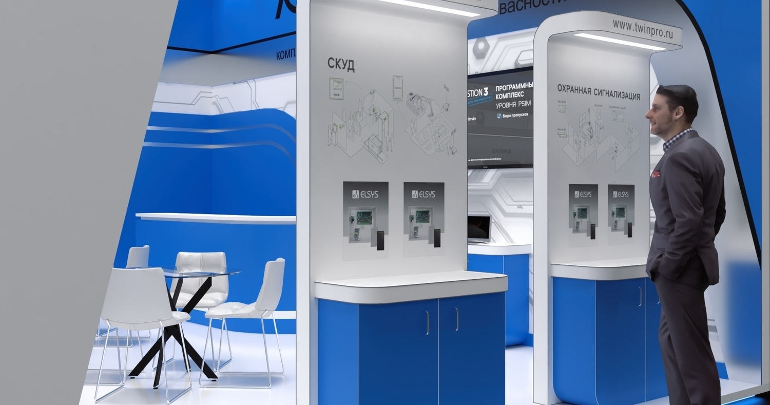Exhibition stand design Twin Pro, Дизайн выставочного стенда Твин Про