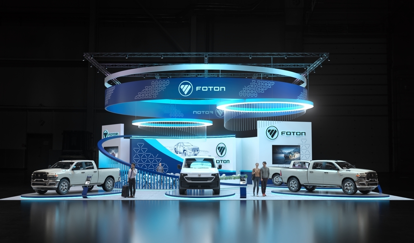 Exhibition stand design FOTON (MB RUS), Дизайн выставочного стенда FOTON (МБ РУС), oxsiondesign