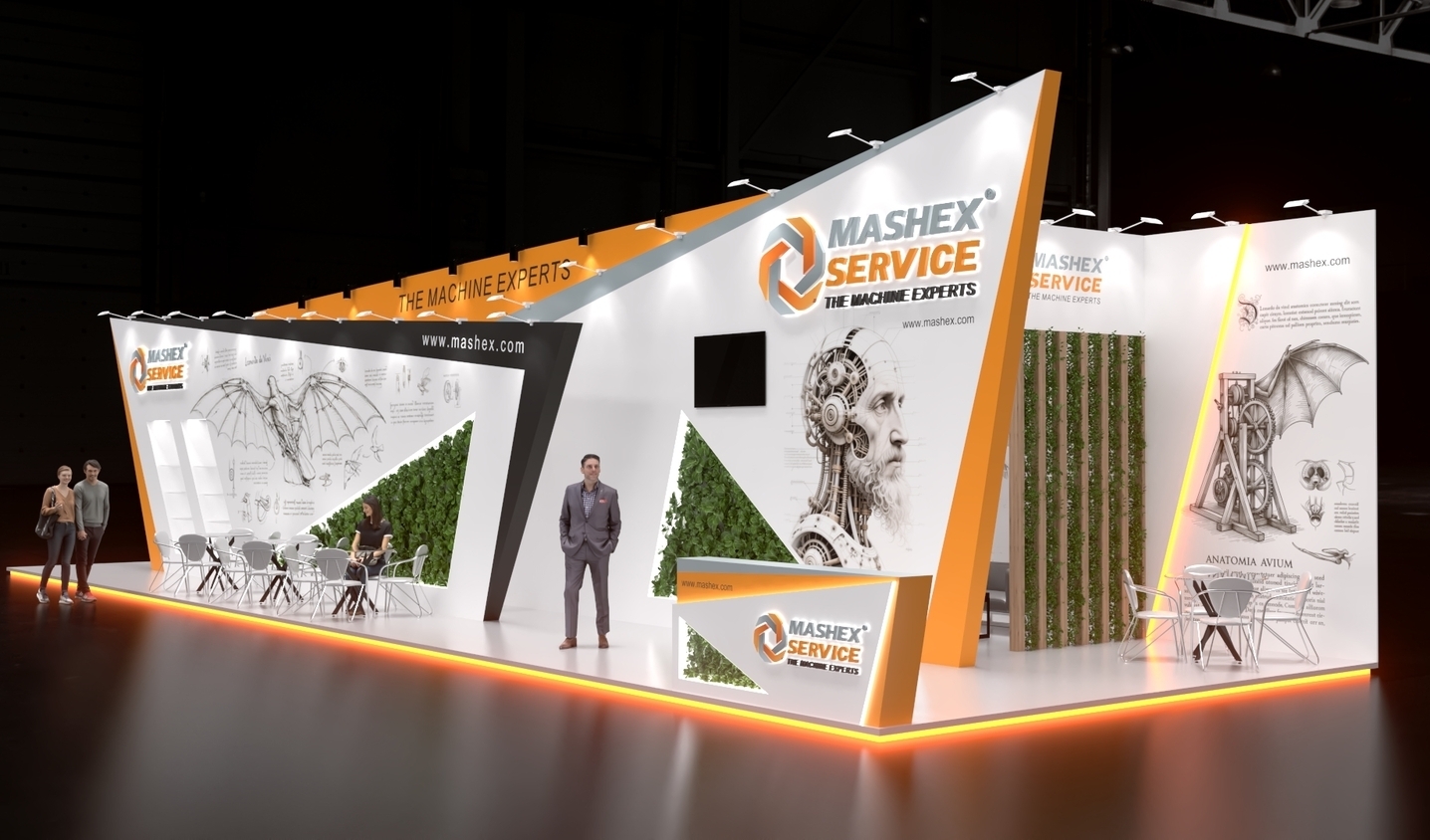 Exhibition stand design Mashex, Дизайн выставочного стенда Mashex, oxsiondesign
