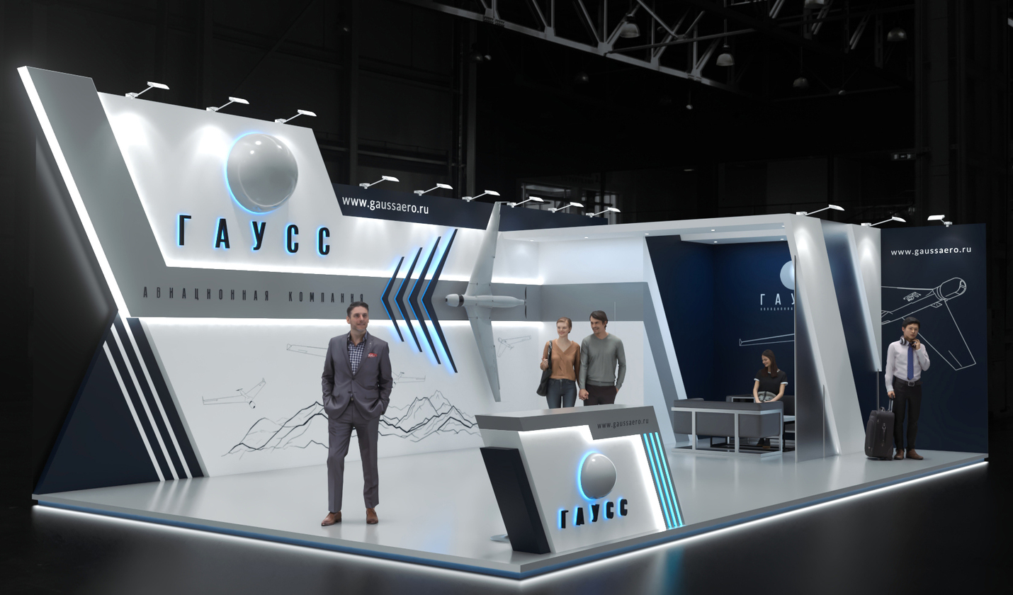 Exhibition stand design Gauss, Дизайн выставочного стенда Гаусс, oxsiondesign