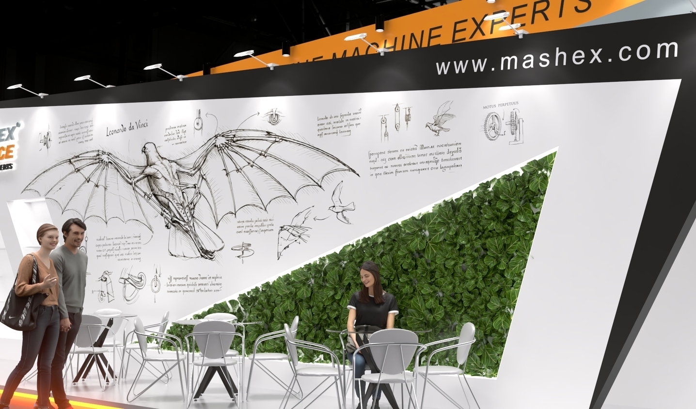 Exhibition stand design Mashex, Дизайн выставочного стенда Mashex, oxsiondesign