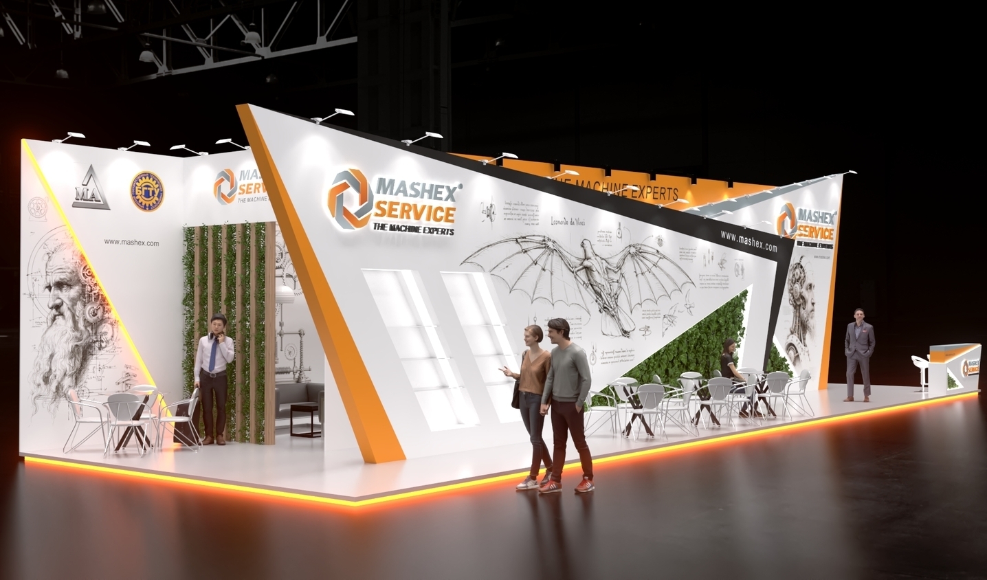 Exhibition stand design Mashex, Дизайн выставочного стенда Mashex, oxsiondesign