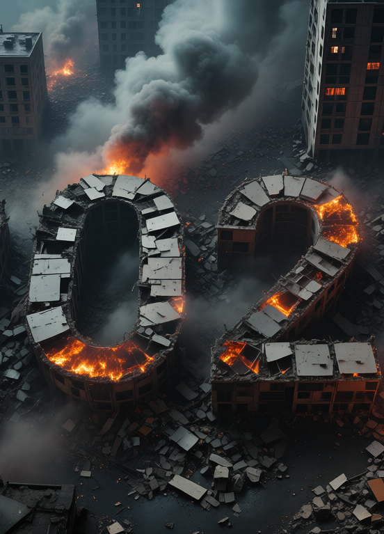 Destroyed City 2025, Разрушенный город 2025