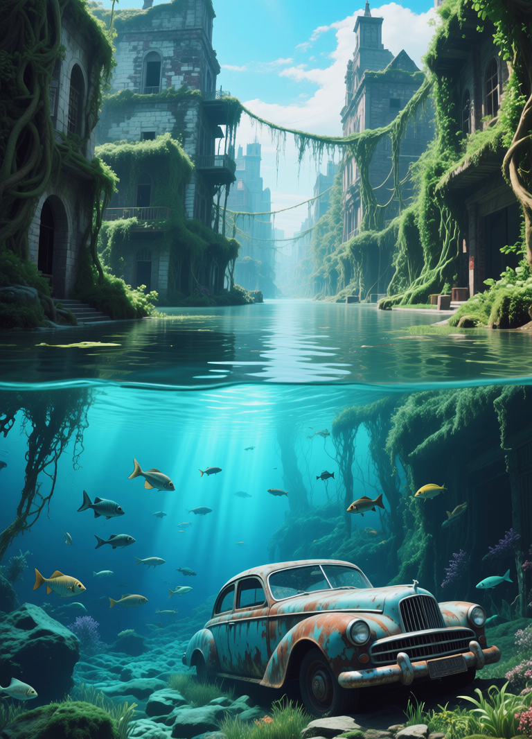 Sunken City, Затонувший город, oxsiondesign