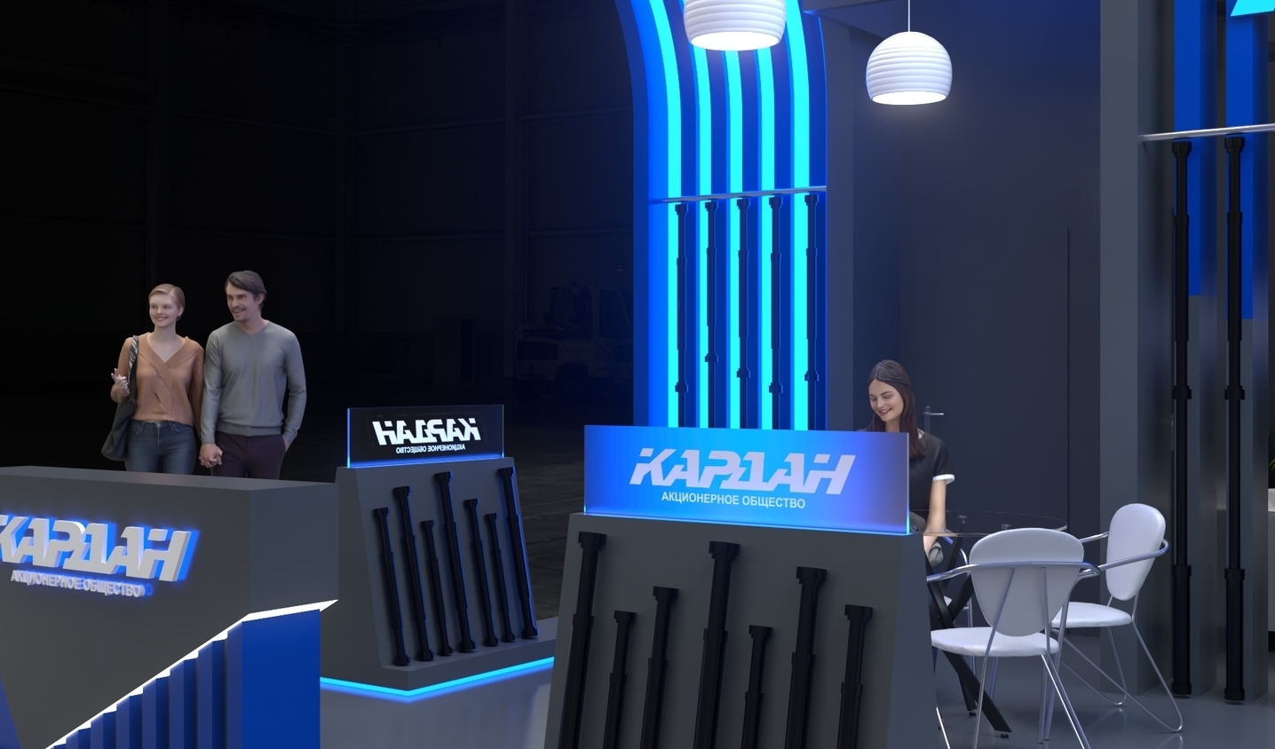 Exhibition stand design Kardan, Firepro, Дизайн выставочного стенда Кардан, oxsiondesign