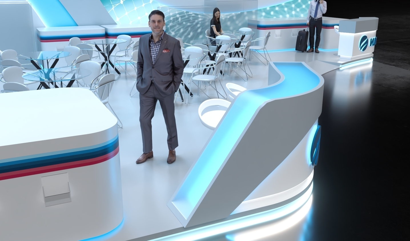 Exhibition stand design INTERLABSERVIS, Дизайн выставочного стенда ИНТЕРЛАБСЕРВИС, oxsiondesign