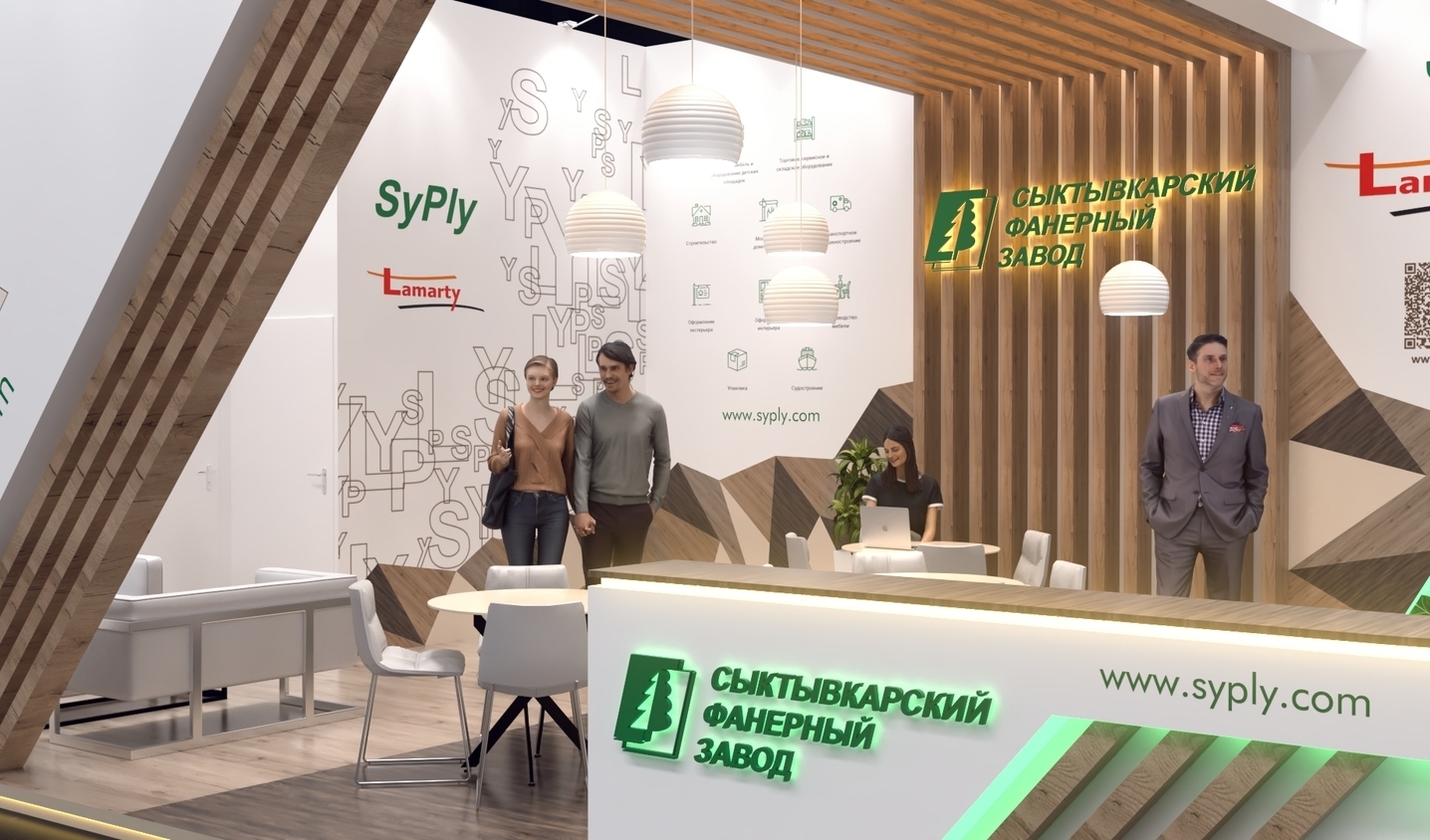Exhibition stand design Syktyvkar Plywood Factory, Дизайн выставочного стенда Сыктывкарский Фанерный Завод, oxsiondesign