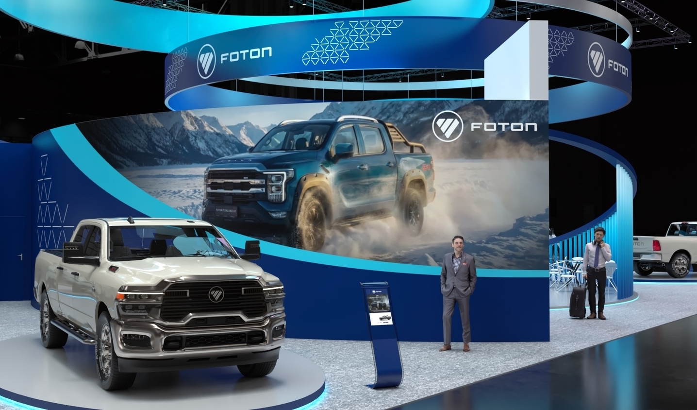 Exhibition stand design FOTON (MB RUS), Дизайн выставочного стенда FOTON (МБ РУС), oxsiondesign