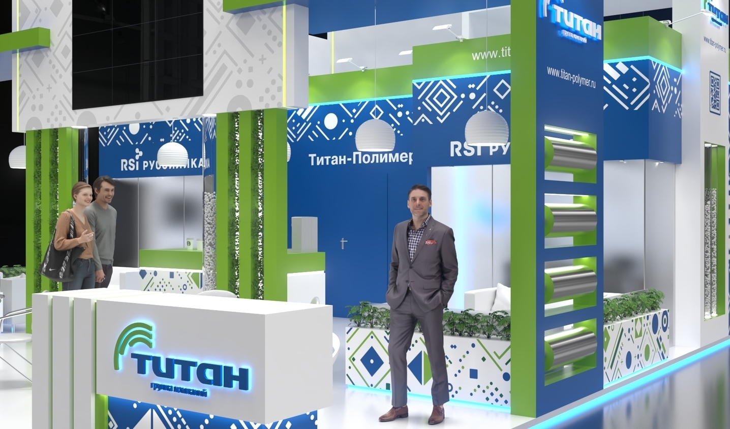 Exhibition stand design Titan, Дизайн выставочного стенда Титан, oxsiondesign