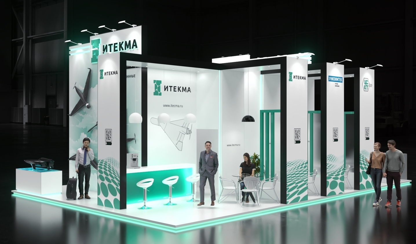 Exhibition stand design Itecma, Дизайн выставочного стенда Итекма, oxsiondesign